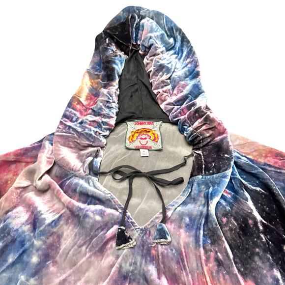 15. JOHNNY WAS Nova Velvet Relaxed Hoodie Multi Galaxy Print Size: XL - Picture 4 of 11